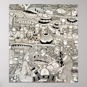 Póster Lugar de mercado