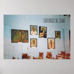 Póster Lugar emblemático de Santiago de Cuba Club de Músi