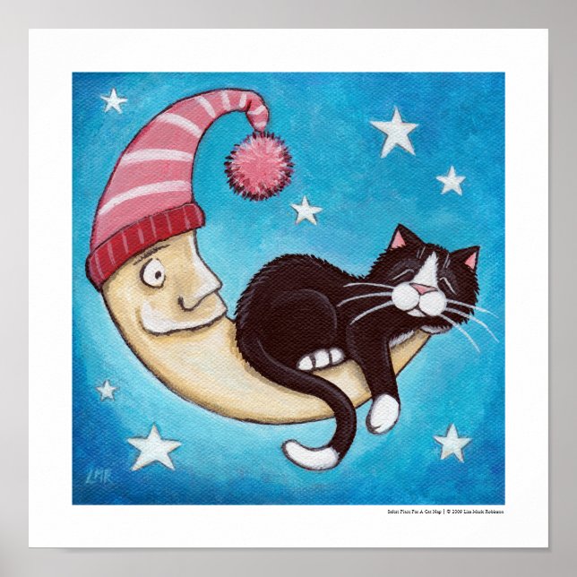 Póster Lugar más seguro para una siesta de gato (Frente)