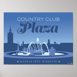 Póster Lugares de interés de Kansas City: Country Club - 