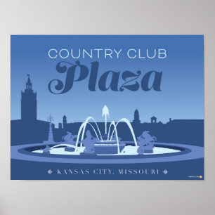 Póster Lugares de interés de Kansas City: Country Club -