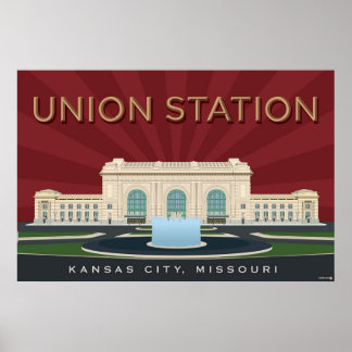 Póster Lugares de interés de Kansas City: Estación de Uni