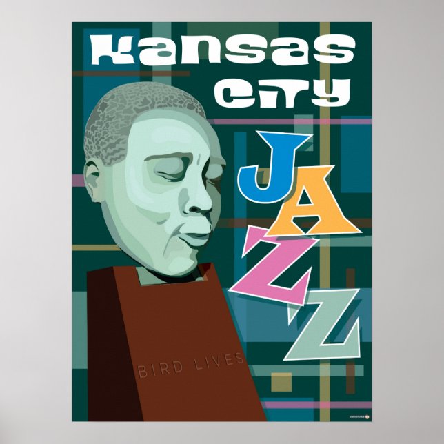 Póster Lugares de interés de Kansas City: Jazz KC - 18 x  (Frente)