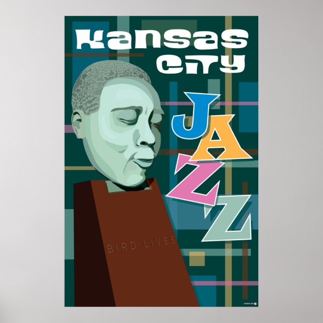 Póster Lugares de interés de Kansas City: Jazz KC - 24 x  (Frente)