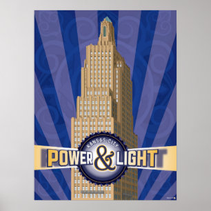 Póster Lugares de interés de Kansas City: KCPL - 18 x 24