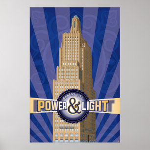 Póster Lugares de interés de Kansas City: KCPL - 24 x 36