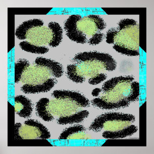 Póster Lugares de leopardo de la nieve