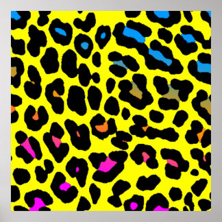 Póster Lugares de leopardo del Corey Tiger 80 (amarillo)