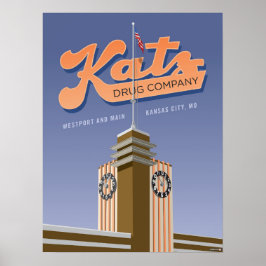 Póster Lugares emblemáticos de Kansas City: Drogas Katz -