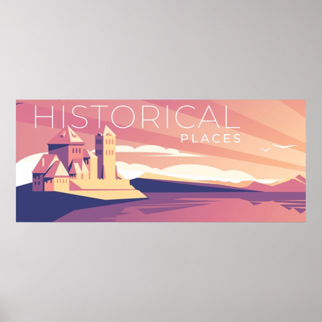 Póster Lugares históricos (Frente)