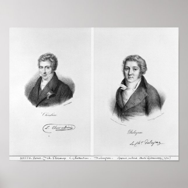 Póster Luigi Cherubini y Nicolas Marie Dalayrac (Frente)