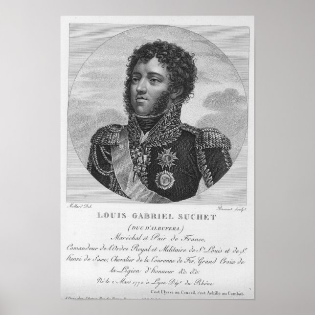 Póster Luis-Gabriel Suchet Duque de Albufera (Frente)