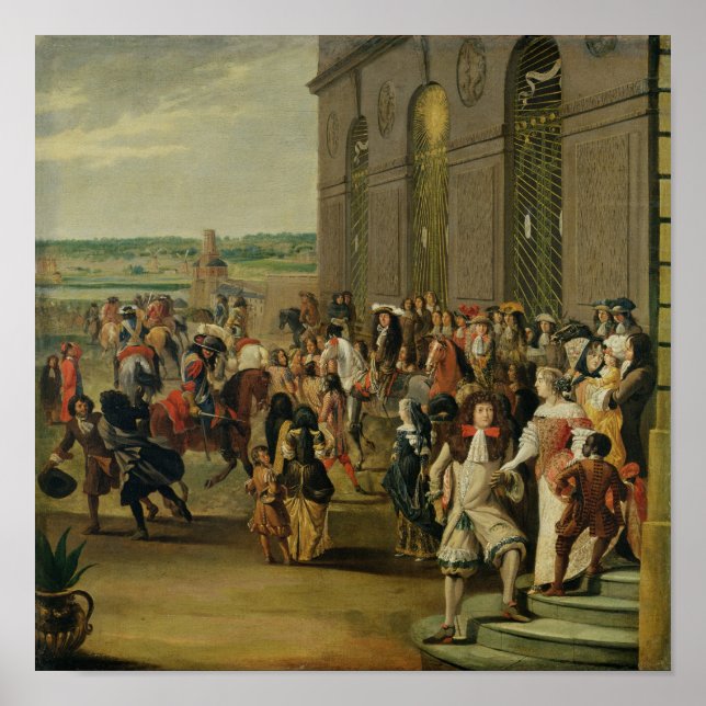 Póster Luis XIV frente a la Grotto de Thetis (Frente)