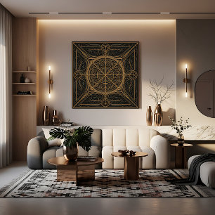 Póster Lujo Geométrico