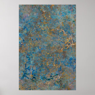 Póster Lujo Lapis Lazuli Marble