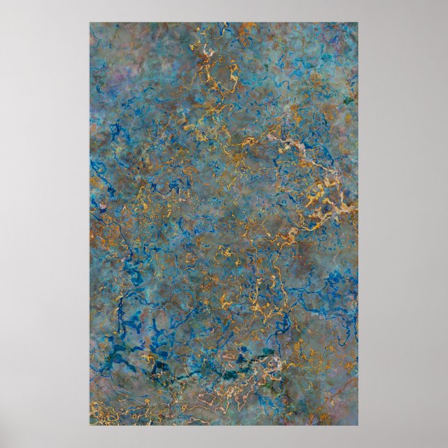 Póster Lujo Lapis Lazuli Marble (Frente)