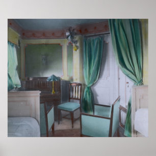 Póster Lujo titánico de la cabina de la clase alta del