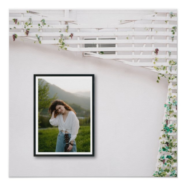 Póster Lujoso diseño de fotos de Zazzle (Anverso)