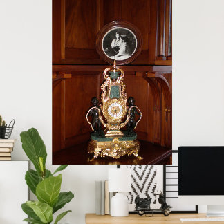 Póster Lujoso reloj en la sala real Palacio Livadia