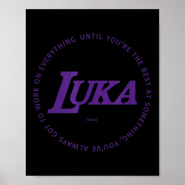 Póster Luka - Work On Everything To Be The P Practice  (Frente)