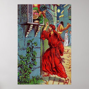 Póster Luke 11:5-8 Un amigo necesitado poster