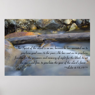 Póster Luke 4:18-19 Poster