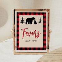 Lumberjack de oseo trenzado Baby Shower Favores