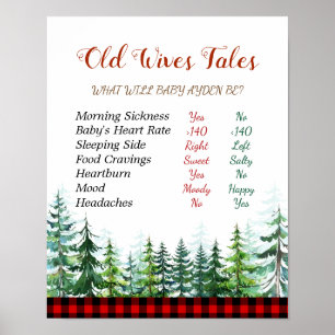 Póster Lumberjack Old Wives Cuentos Género Revelar Junta