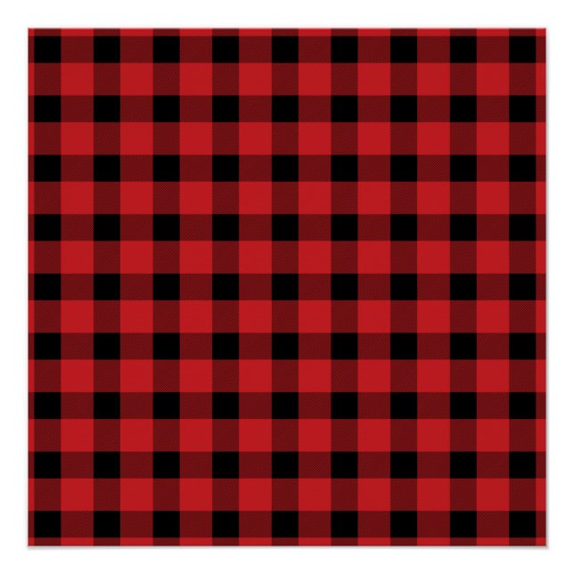 Póster Lumberjack Red Buffalo Country Plaid (Anverso)