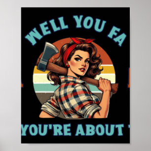 Póster Lumberjack Retro 2 Fafo 2025