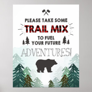 Póster Lumberjack Wild One Forest Treil Mix Rótulo