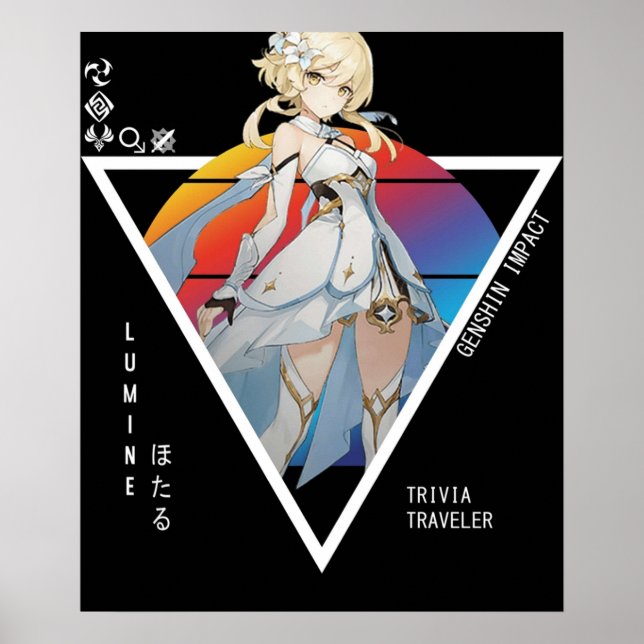 Póster Lumine Genshin Impact (Frente)