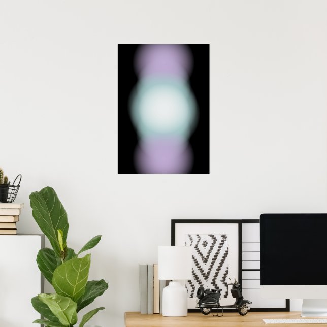 Póster Luminiscencia cósmica (Oficina en casa)