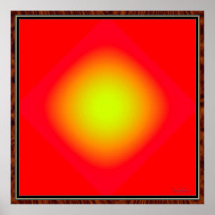 Póster Luminosa luz amarilla