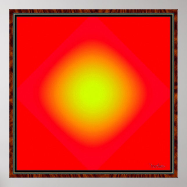 Póster Luminosa luz amarilla (Frente)