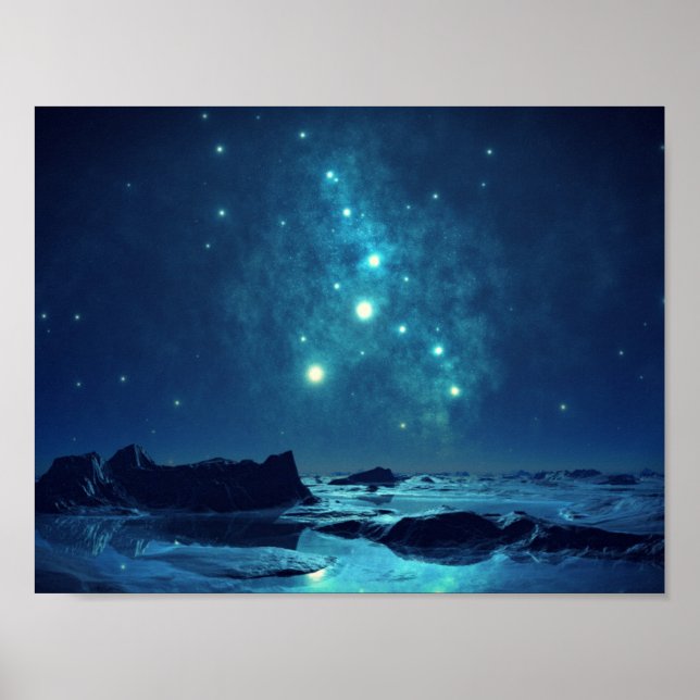 Póster Luminosas estrellas (Frente)