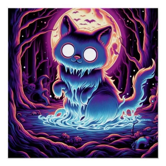 Póster Luminoso velo místico (Anverso)