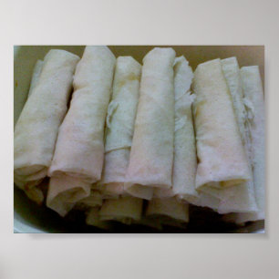 Póster Lumpia - poster filipino de la comida