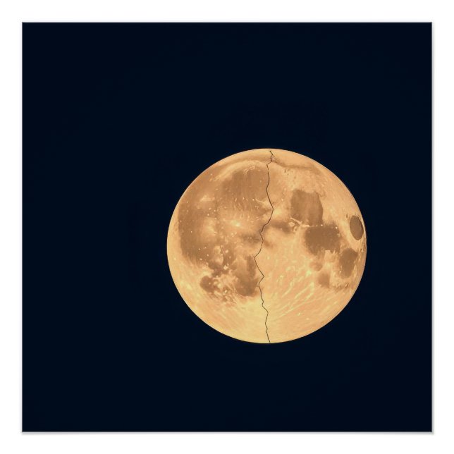 Póster Luna Agrietada (Anverso)