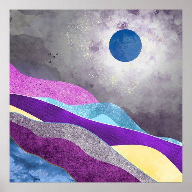 Póster Luna Azul (Frente)