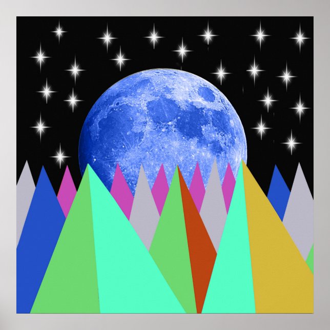 Póster Luna Azul (Frente)