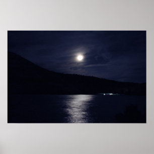 Póster Luna azul