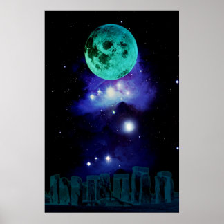 Póster Luna Azul Pagan