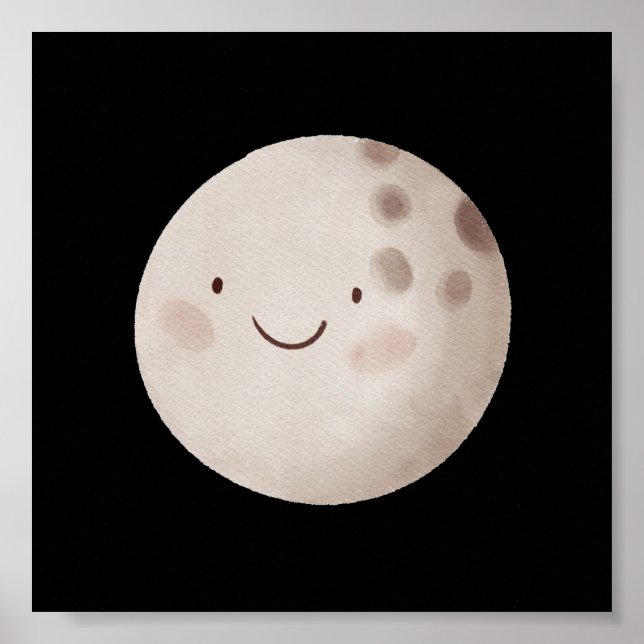 Póster Luna Cálida Con Poster De Nursera De Sonrisa (Frente)