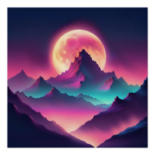 Póster luna creciente