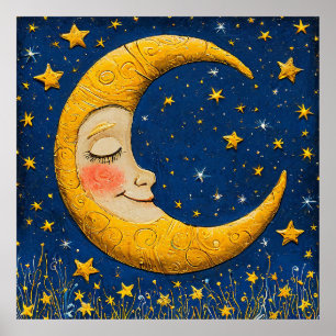 Póster Luna creciente caprichosa