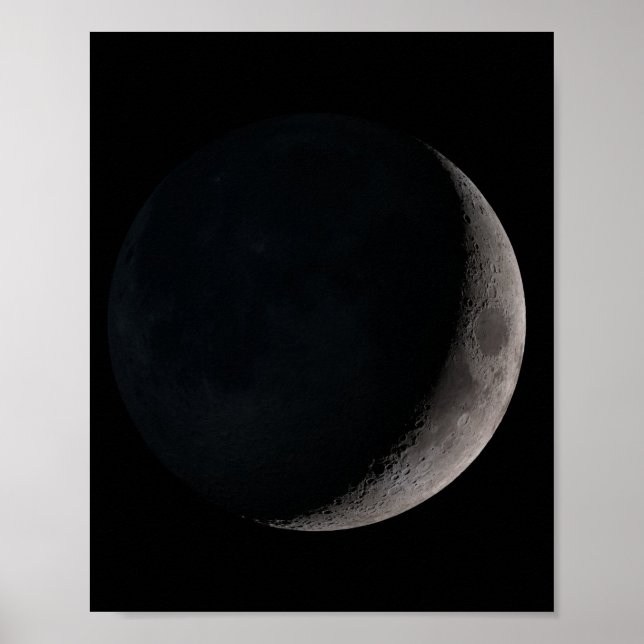 Póster Luna creciente de vaina (Frente)