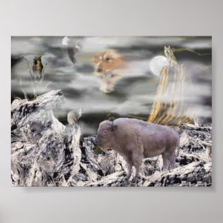 Póster Luna de la India