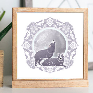 Póster Luna de lobo llena | Ilustracion de la Luna de Ene