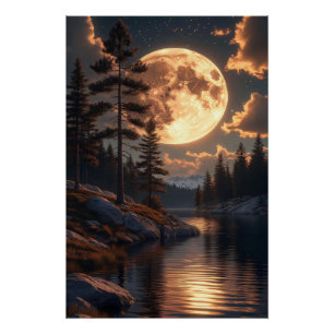 Póster Luna de miel al anochecer